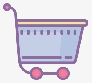 Purple Shopping Cart Png, Transparent Png, Free Download