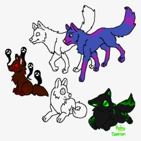 Transparent Purple Wolf Png Gacha Life Characters Wolf Png Download Kindpng