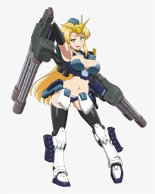 #gundam #gundamgirl #msgirl #robotgirl #mechamusume - Gundam Heavy Arms Girl, HD Png Download, Free Download