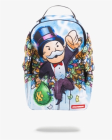 Sprayground Monopoly Money Wings Backpack Front - Monopoly Sprayground Money Wings Backpack, HD Png Download, Free Download