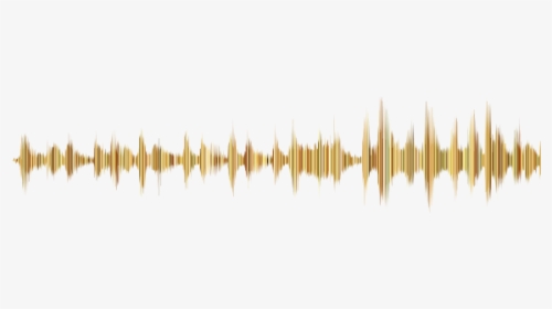 Gold Sound Wave No Background - Music Sound Waves Png, Transparent Png, Free Download