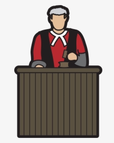 Images For Court Judge Cartoon - Cartoon Man In Court, HD Png Download, Free Download
