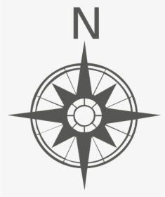 File Gray Compass Rose Svg Wikimedia Commons - Compass Svg, HD Png Download, Free Download