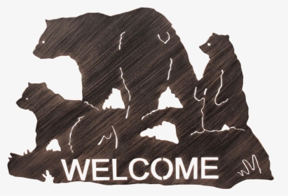 Iron Bear Family Welcom Sign, HD Png Download, Free Download