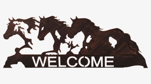 Mustang Horse Welcome Sign, HD Png Download, Free Download