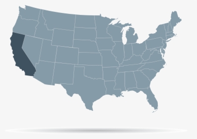 Grey Map Of Usa, HD Png Download, Free Download