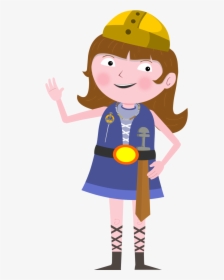 Girl Wave - Girl Child Viking Clipart, HD Png Download, Free Download