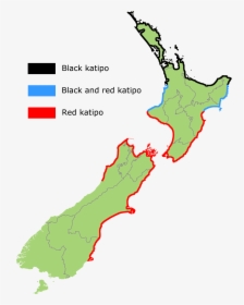Range Of Black And Red Forms Of Latrodectus Katipo - Kakapo Spider, HD Png Download, Free Download