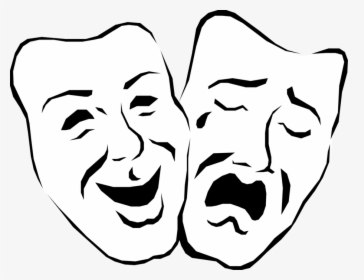 Vector Illustration Of Theatre Or Theater Theatrical - Two Faces Of Life, HD Png Download, Free Download