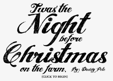 Christmas Text - Calligraphy, HD Png Download, Free Download