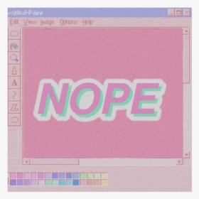 #nope #aestheticsticker #aesthetic #sticker #oldcomputer - Paper, HD Png Download, Free Download