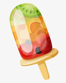 Fruit Popsicle Food Clipart, Clip Art, Jpg, Sweets, - Fruit Ice Popsicle Clipart, HD Png Download, Free Download