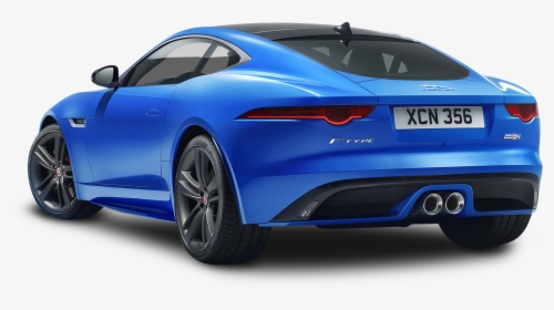 Blue Jaguar F Type Back View Car Png Image - Jaguar F Type 300 Blue, Transparent Png, Free Download