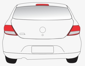 Car Back View - Back Of Car Clipart, HD Png Download, Free Download