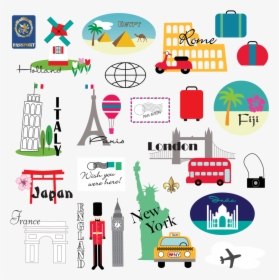 Clipart World Travel - World Travel Clipart, HD Png Download, Free Download