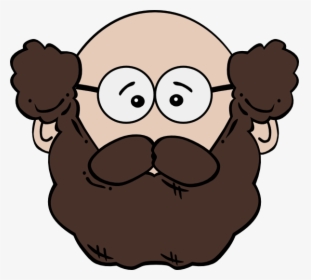 Man Face World Label Svg Clip Arts - Man With Beard Clip Art, HD Png Download, Free Download