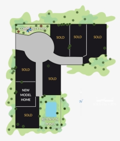 Site Plan Illustration Hunter"s Meadow V7 White - Floor Plan, HD Png Download, Free Download