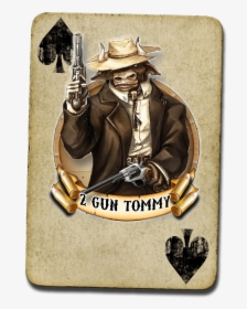 2 Gun Tommy By The Wild Bunch - Illustration, HD Png Download, Free Download