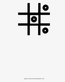 Tic Tac Toe Coloring Page - Poster, HD Png Download, Free Download