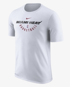 Nike Miami Heat Youth Short Sleeve Practice Tee White - Minnesota Timberwolves T Shirt, HD Png Download, Free Download