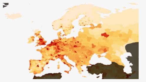 Population Density Europe - Europe Population, HD Png Download, Free Download