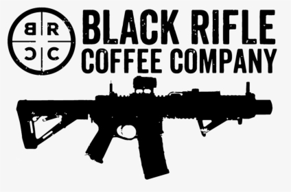 Brcc Logo With Rifle Black Transparent - Black Rifle Coffee Png, Png Download, Free Download