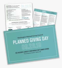 Planned Giving Day Agenda - Flyer, HD Png Download, Free Download