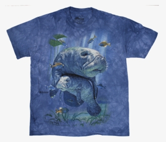 Big Manatee Collage Shirt-youth - Manatee Tiedye Shirt, HD Png Download, Free Download