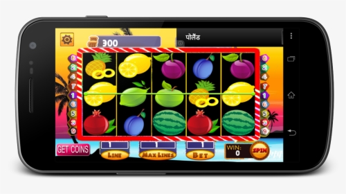 Smartphone With Slot Machine App - Smartphone, HD Png Download, Free Download