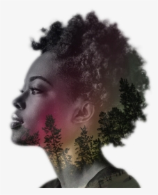 Black Woman Face Profile, HD Png Download, Free Download