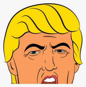 Carpe Trump Round Ornament Clipart , Png Download - Donald Trump Cartoon Face, Transparent Png, Free Download