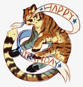 Clipart Tiger Birthday - Happy Birthday Tiger, HD Png Download, Free Download