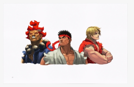 Ryu Ken And Akuma, HD Png Download, Free Download