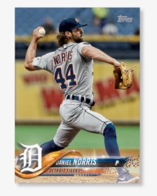 2018 Topps Series 1 Baseball Daniel Norris Base Poster - Baseball Player, HD Png Download, Free Download