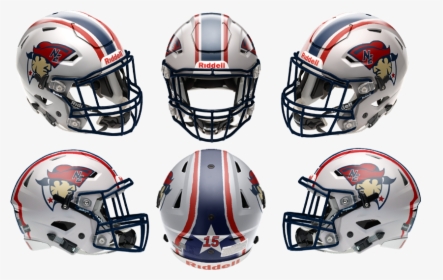 5961c1e36c9eb Patriotsspeedflex6view - Charlotte 49ers Football Helmet, HD Png Download, Free Download