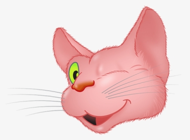 Pink Cat Emoji Messages Sticker-1 - Cat Yawns, HD Png Download, Free Download