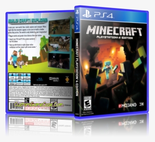 Sony Playstation 4 Ps4 - Minecraft Playstation 4 Edition Cover, HD Png Download, Free Download