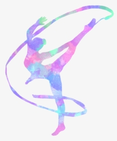 Download Hd Gymnastic Rhythmicgymnastics Clipart , - Transparent Rhythmic Gymnastics Ribbon, HD Png Download, Free Download