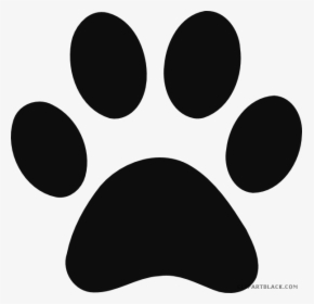 Graphic Free Library Grayscale Print Clipartblack Com - Paw Print, HD Png Download, Free Download