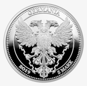 Germania 2019 Silver Coin Reverse - Silver, HD Png Download, Free Download