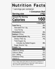 Nutrition Facts Chips Png, Transparent Png, Free Download