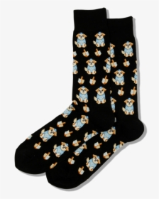 Men"s Dreidel Dog Crew Socks"  Class="slick Lazy Image - Sock, HD Png Download, Free Download