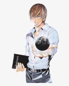 Light Yagami Holding Earth , Png Download - Light Yagami Image Png, Transparent Png, Free Download
