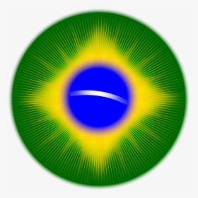 Rounded Brazil Flag Png Clip Arts - Circle, Transparent Png, Free Download
