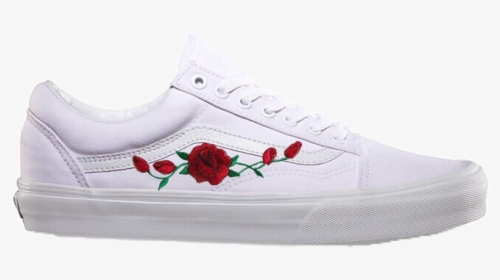 Vans Rose Embroidery White, HD Png Download, Free Download