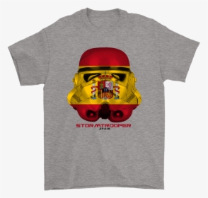 Star Wars Stormtrooper Mask Paint The Spain Flag Shirts - Lomachenko Shirt, HD Png Download, Free Download