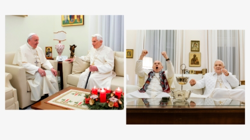 Pope Benedict Pope Francis, HD Png Download, Free Download