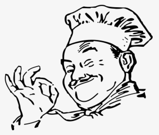 Chef Clipart Black And White, HD Png Download, Free Download