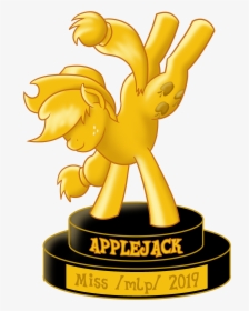 Applejack Miss /mlp/ 2019 Cartoon Trophy Yellow Clip - Emblem, HD Png Download, Free Download
