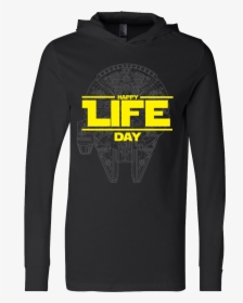 Happy Life Day Millennium Falcon Edition"  Class= - Sweatshirt, HD Png Download, Free Download